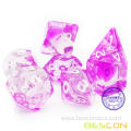 Bescon Assorted Crystal 7-pc Poly Dice Set, Bescon Polyhedral RPG Dice Set Crystal Colors